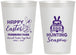 Personalized Easter 12 oz Frosted Cups - Egg Hunting Bunny | 210004