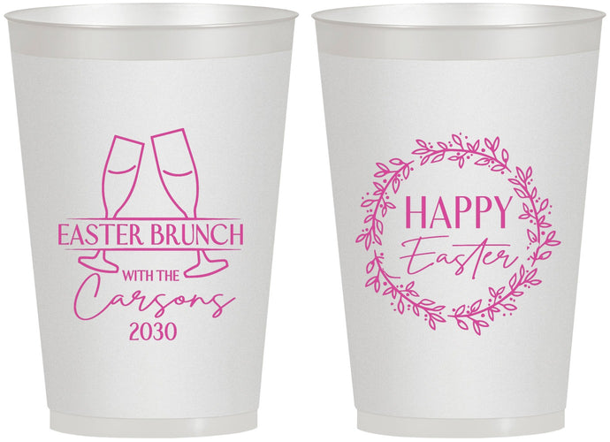 Personalized Easter 12 oz Frosted Cups - Brunch | 210015