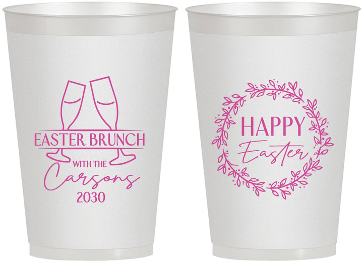 Personalized Easter 12 oz Frosted Cups - Brunch | 210015