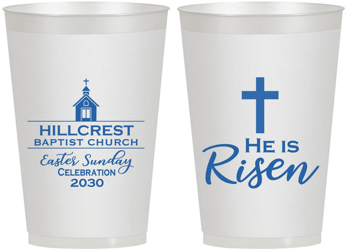 Personalized Easter 12 oz Frosted Cups - Easter Sunday | 210021