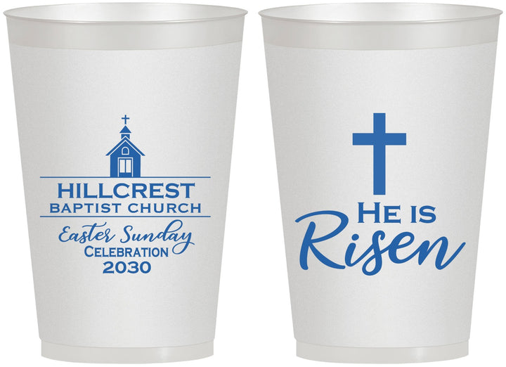 Personalized Easter 12 oz Frosted Cups - Easter Sunday | 210021