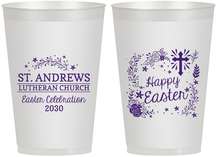 Personalized Easter 12 oz Frosted Cups - Easter Sunday | 210028