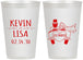 Personalized Wedding 12 oz Frosted Cups - Just Married | 212
