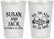 Personalized Wedding 12 oz Frosted Cups - Til Death Do Us Part | 213