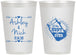 Personalized Wedding 12 oz Frosted Cups - The Hunt Is Over Mason Jar | 218