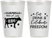 Personalized 4th Of July 12 oz Frosted Cups - Eat Drink Freedom | 220000