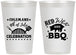 Personalized 4th Of July 12 oz Frosted Cups - Red White Bbq | 220008