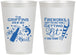 Personalized 4th Of July 12 oz Frosted Cups - Beach Red White Blue | 220019