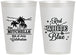 Personalized 4th Of July 12 oz Frosted Cups - Beach Stars Stripes | 220020