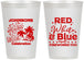 Personalized 4th Of July 12 oz Frosted Cups - Beach Fireworks | 220022