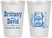 Personalized Wedding 12 oz Frosted Cups - The Hunt Is Over Mason Jar | 223