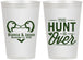 Personalized Wedding 12 oz Frosted Cups - The Hunt Is Over Duck | 227