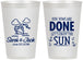 Personalized Wedding 12 oz Frosted Cups - Vows Are Done Cruise | 229