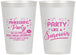 Personalized Awareness 12 oz Frosted Cups - Party Like A Survivor | 230003