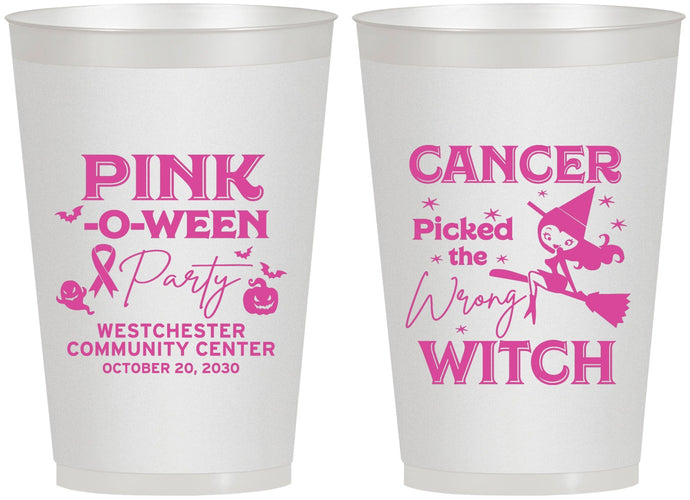 Personalized Awareness 12 oz Frosted Cups - Wrong Witch | 230010