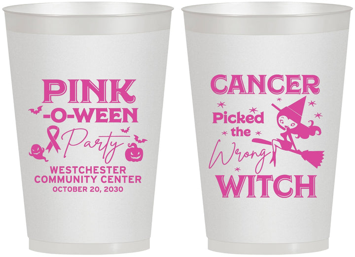 Personalized Awareness 12 oz Frosted Cups - Wrong Witch | 230010