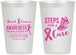 Personalized Awareness 12 oz Frosted Cups - Steps For A Cure | 230014