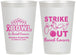 Personalized Awareness 12 oz Frosted Cups - Bowling Strike Out | 230015