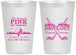 Personalized Awareness 12 oz Frosted Cups - Gold Drive Out | 230017