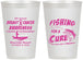 Personalized Awareness 12 oz Frosted Cups - Fishing For A Cure | 230018