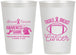 Personalized Awareness 12 oz Frosted Cups - Football Tackle | 230019