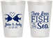 Personalized Wedding 12 oz Frosted Cups - Two Less Fish In The Sea | 231