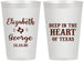 Personalized Wedding 12 oz Frosted Cups - Deep In The Heart Of Texas | 237