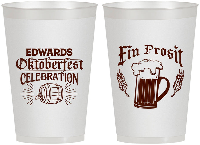 Personalized Oktoberfest 12 oz Frosted Cups - Ein Prosit | 240002
