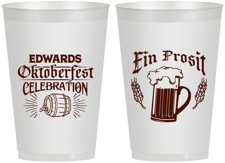 Personalized Oktoberfest 12 oz Frosted Cups - Ein Prosit | 240002