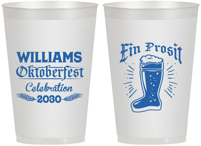 Personalized Oktoberfest 12 oz Frosted Cups - Ein Prosit | 240003