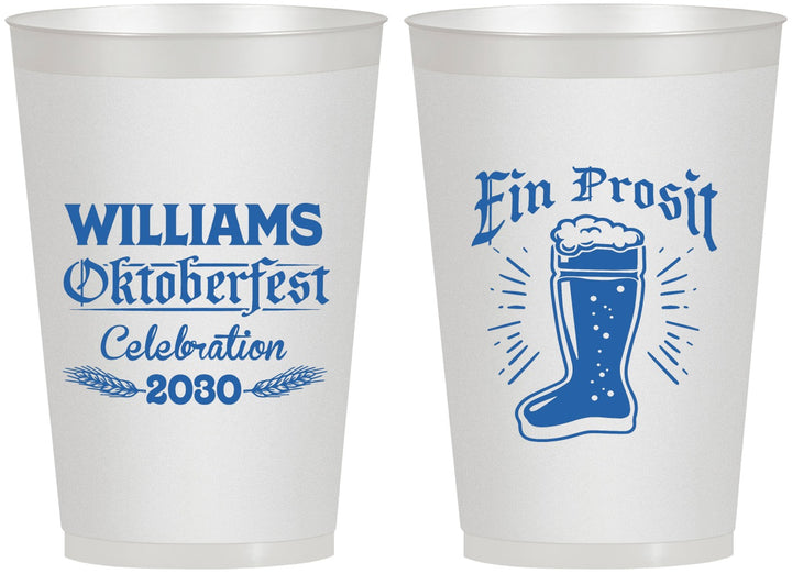 Personalized Oktoberfest 12 oz Frosted Cups - Ein Prosit | 240003