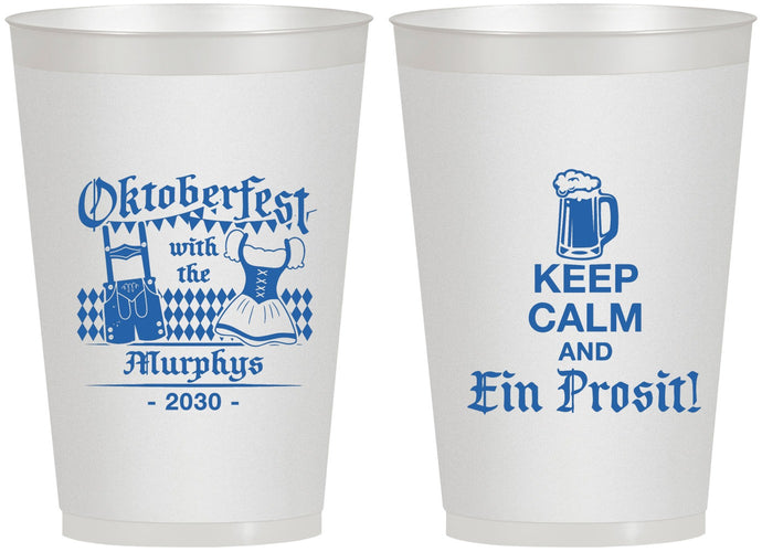 Personalized Oktoberfest 12 oz Frosted Cups - Ein Prosit | 240019