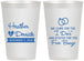 Personalized Wedding 12 oz Frosted Cups - I Do Free Booze | 243