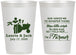 Personalized Wedding 12 oz Frosted Cups - Farmer Tractor | 244