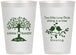 Personalized Wedding 12 oz Frosted Cups - Two Little Love Birds | 249