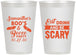 Personalized Halloween 12 oz Frosted Cups - Boo Booze Scary | 250000