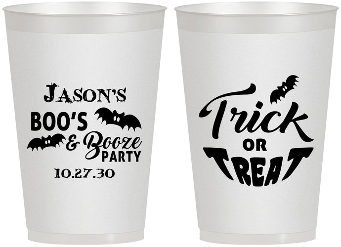 Personalized Halloween 12 oz Frosted Cups - Trick Or Treat | 250002