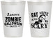 Personalized Halloween 12 oz Frosted Cups - Eat Drink Be Scary | 250003