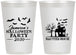 Personalized Halloween 12 oz Frosted Cups - Haunted House | 250006