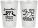 Personalized Halloween 12 oz Frosted Cups - Ghost Spooky Boo | 250007