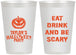 Personalized Halloween 12 oz Frosted Cups - Scary Pumpkin | 250008