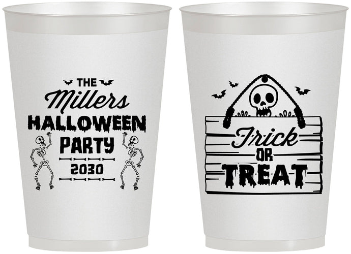 Personalized Halloween 12 oz Frosted Cups - Trick Or Treat | 250010