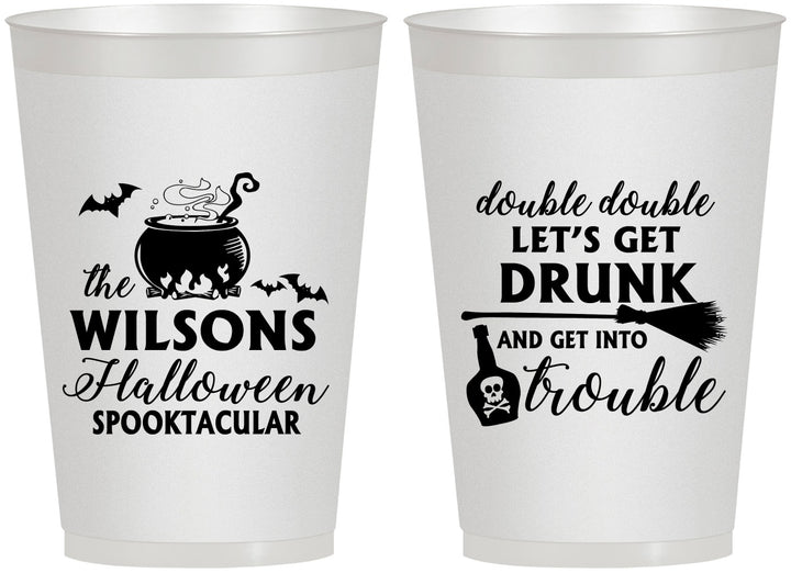 Personalized Halloween 12 oz Frosted Cups - Witch | 250011
