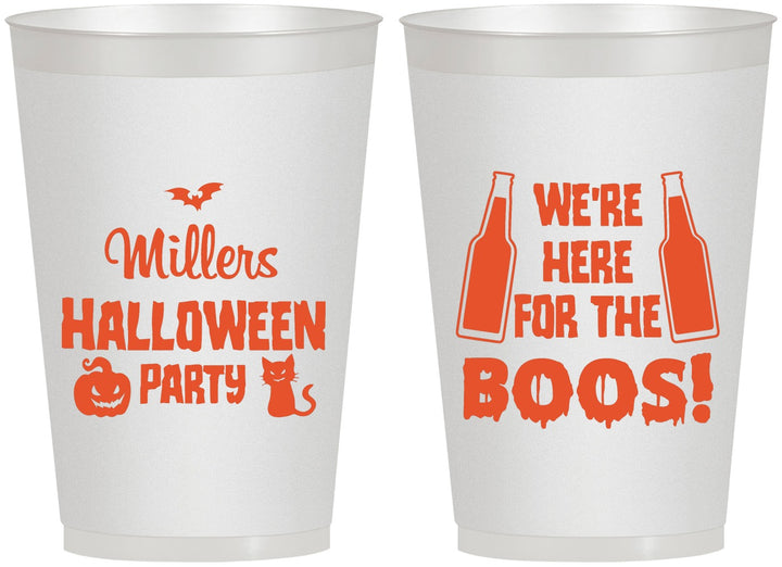 Personalized Halloween 12 oz Frosted Cups - Boo | 250016