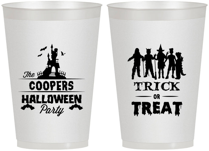 Personalized Halloween 12 oz Frosted Cups - Trick Or Treat | 250019