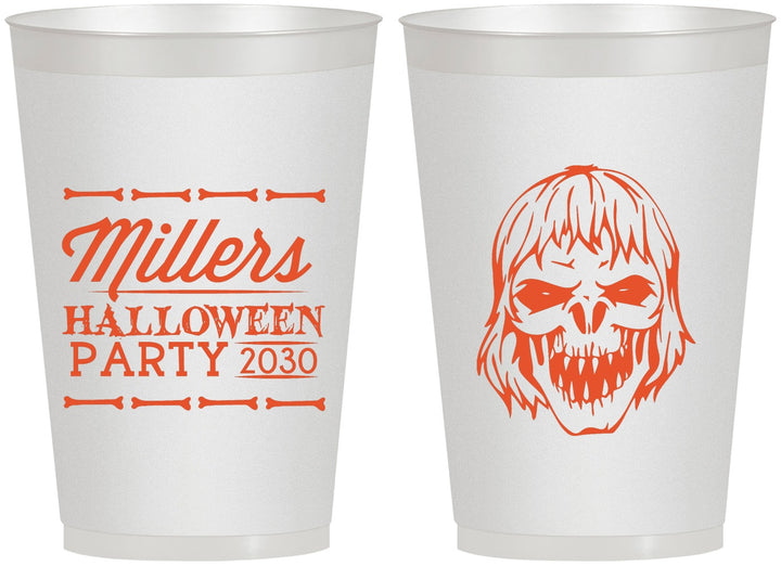 Personalized Halloween 12 oz Frosted Cups - Monster Zombie | 250024