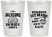 Personalized Halloween 12 oz Frosted Cups - Zombie Brain | 250026