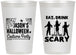 Personalized Halloween 12 oz Frosted Cups - Eat Drink Be Scary | 250038