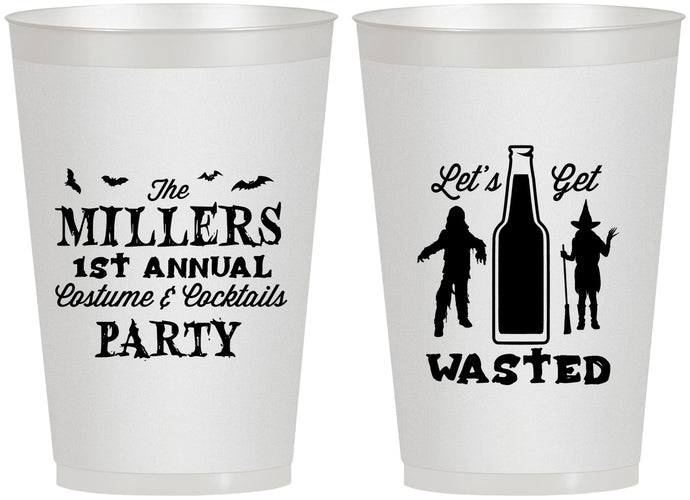 Personalized Halloween 12 oz Frosted Cups - Werewolf Witch | 250039