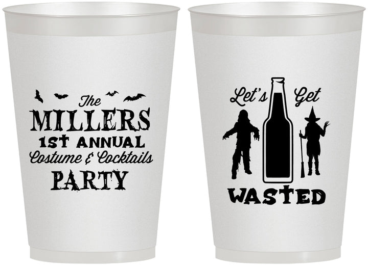Personalized Halloween 12 oz Frosted Cups - Werewolf Witch | 250039